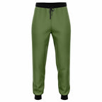 Green Athletic Jogger Pants with Black Accents