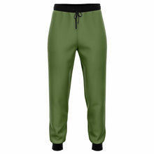 Load image into Gallery viewer, Green Athletic Jogger Pants with Black Accents
