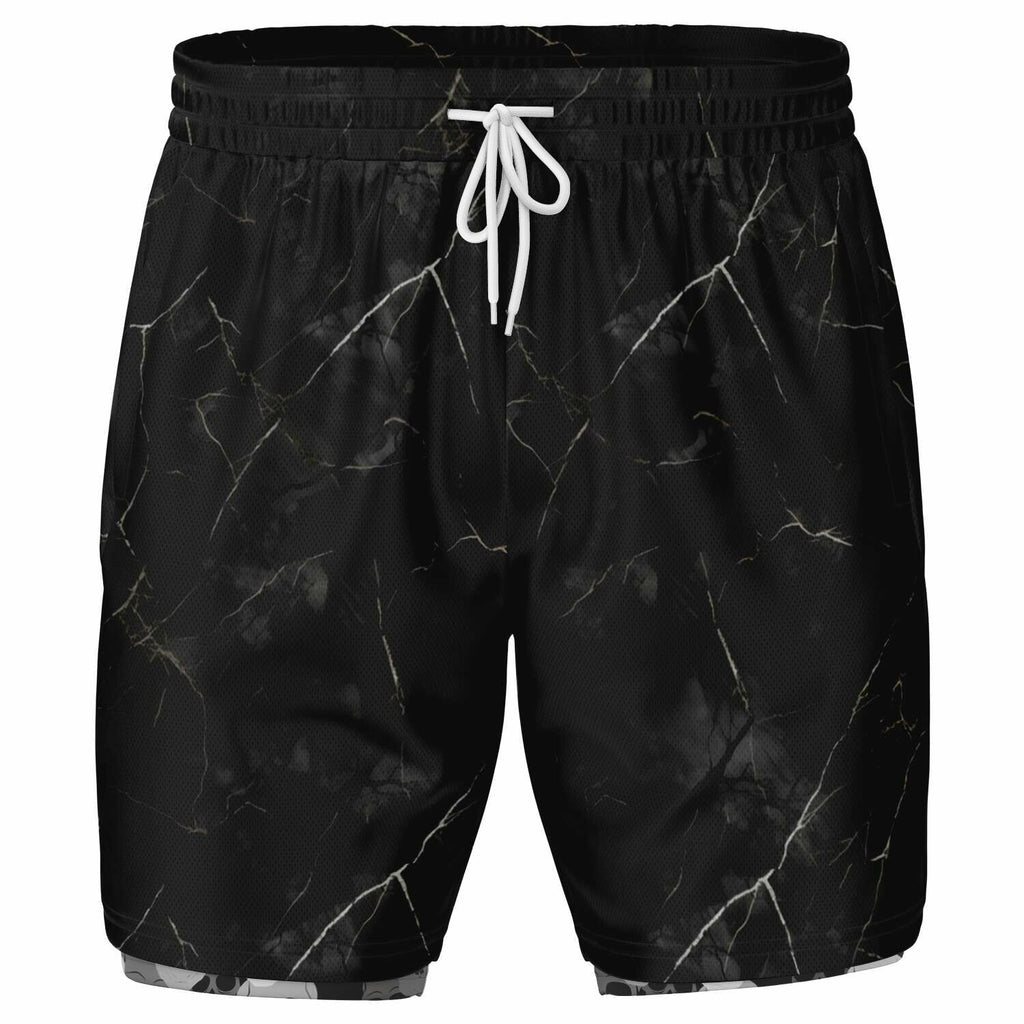 Pile of skulls Men's 2-in-1 Shorts