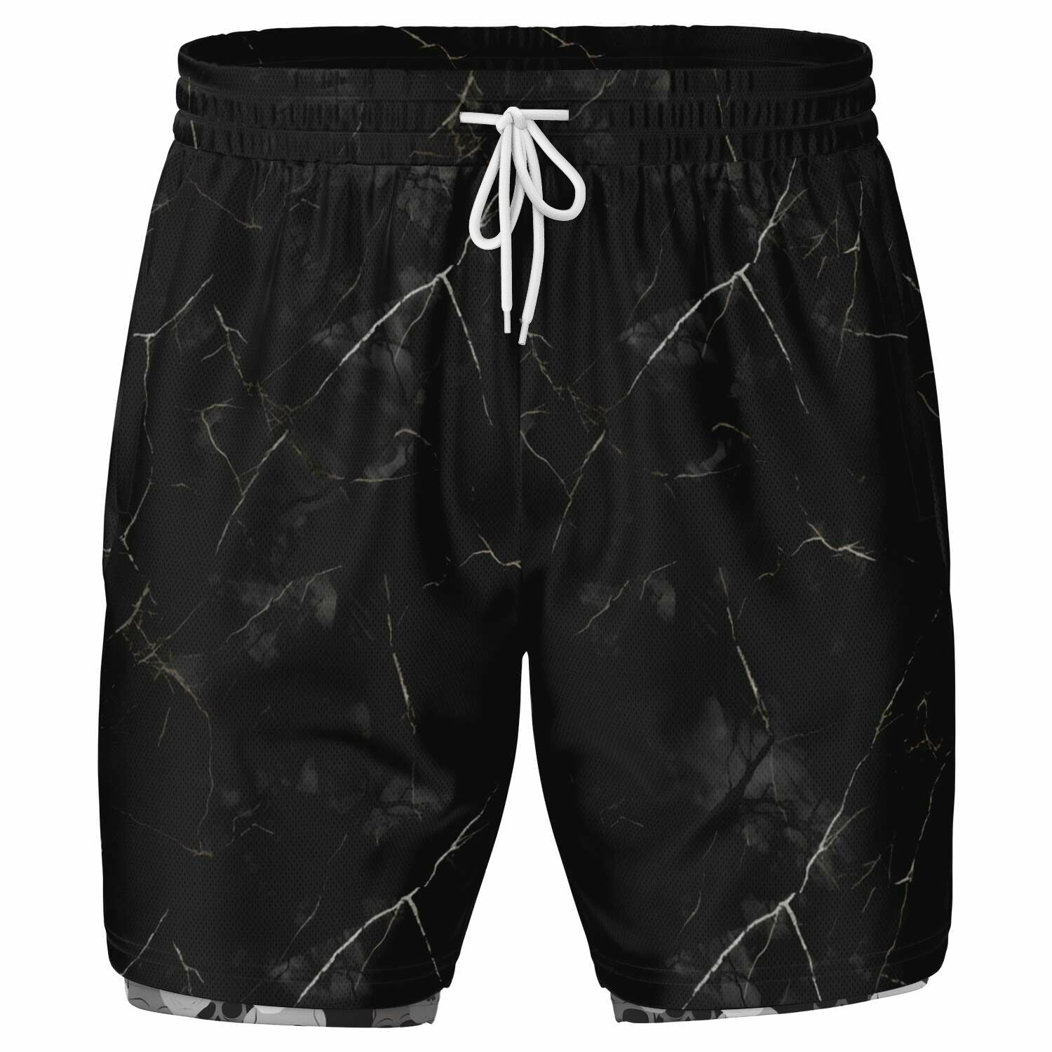 Pile of skulls Men's 2-in-1 Shorts