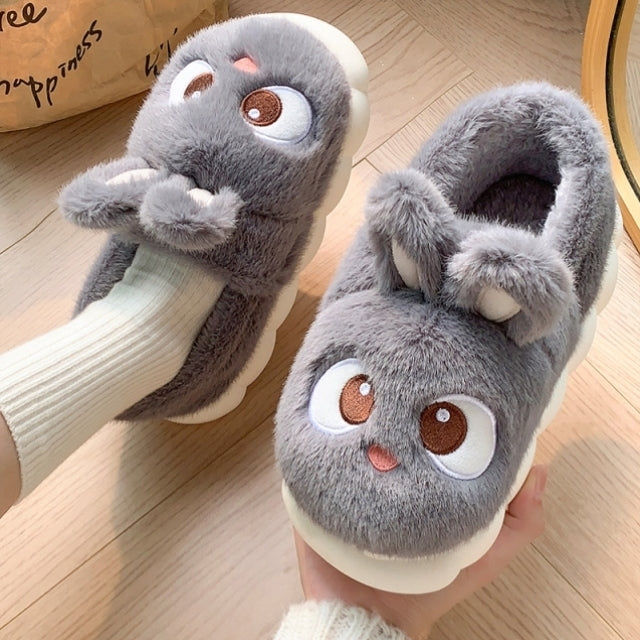 Fuzzy Bunny Plush slippers