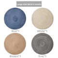 Round Material Table Placemat Set