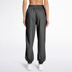 Ladies American Drip Black Acid Wash Dance Sweatpants