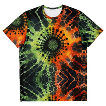 Load image into Gallery viewer, Ladies Tie Dye Eye Halloween T-shirt

