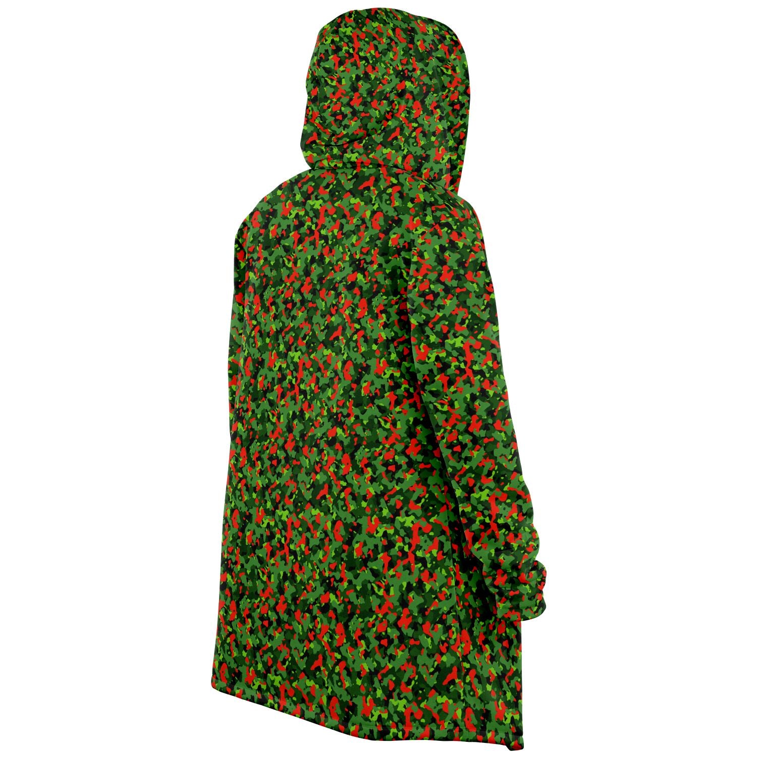 Christmas Camo Microfleece Cloak