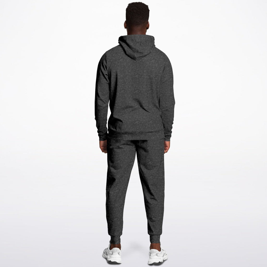 Men's America Black Acid Wash Hoodie & Jogger Set