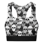 Pile of Skulls Padded Sports Bra