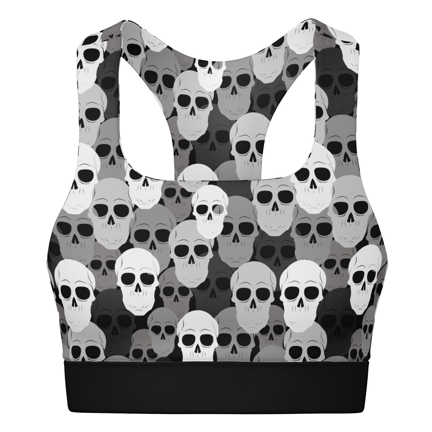 Pile of Skulls Padded Sports Bra