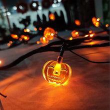 Load image into Gallery viewer, Halloween Indoor/Outdoor LED Willow Vine String Pumpkin Light Decoration
