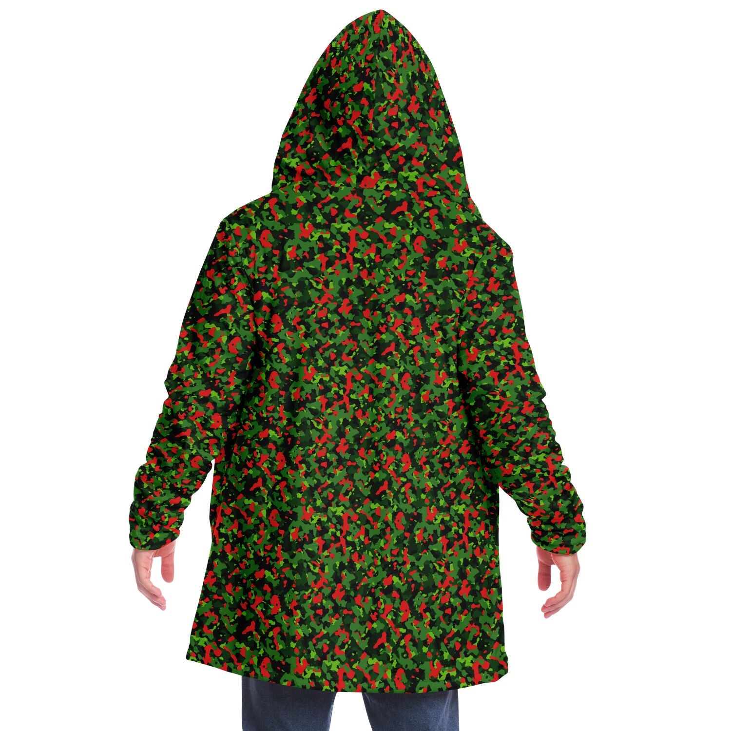 Christmas Camo Microfleece Cloak