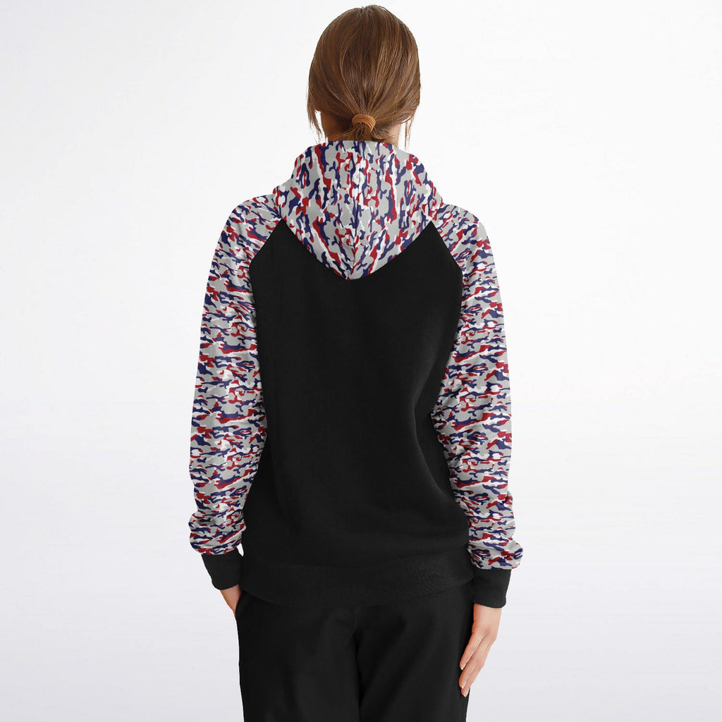 Patriot Camo Ladies Raglan Hoodie