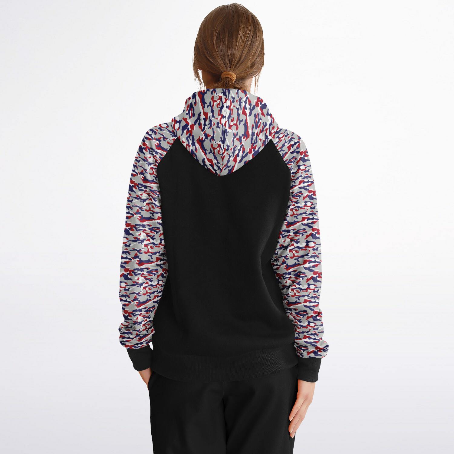 Patriot Camo Ladies Raglan Hoodie