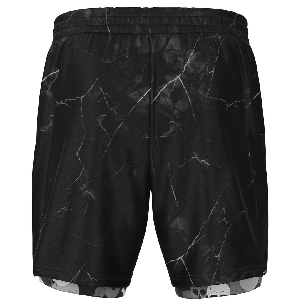 Pile of skulls Men's 2-in-1 Shorts