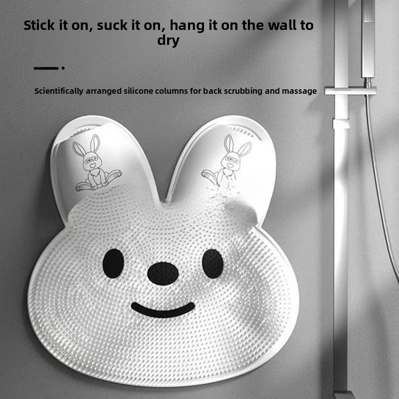 Home Bathroom Non-Slip Foot Washing and Massage Bunny Mat