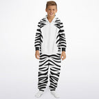 Kids Unisex Zebra Jumpsuit