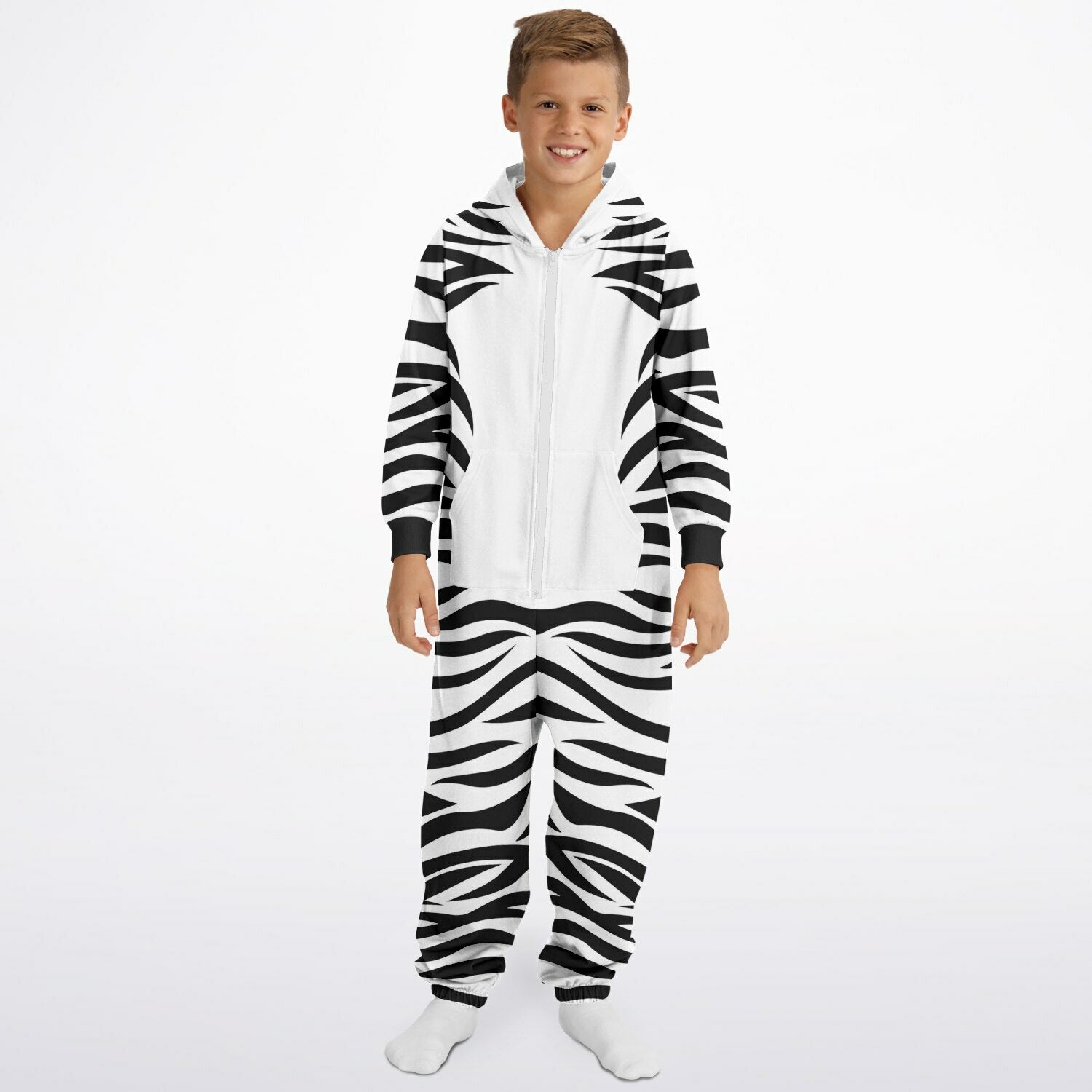 Kids Unisex Zebra Jumpsuit