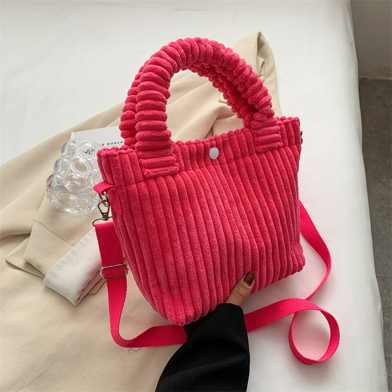 Plush shoulder bag