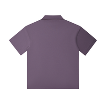 Load image into Gallery viewer, Purple Happy Jack Drop Shoulder Short-Sleeve Polo
