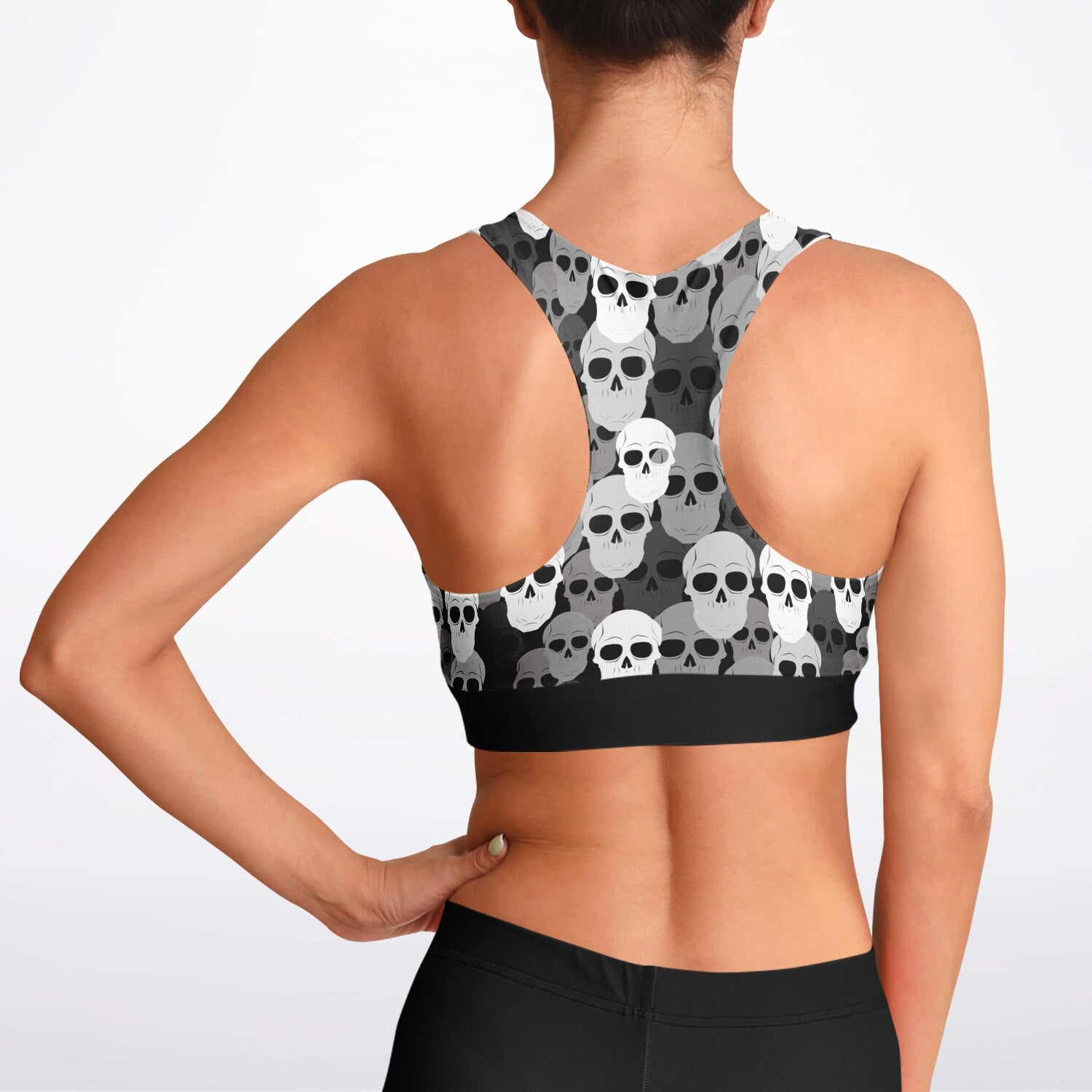Pile of Skulls Padded Sports Bra