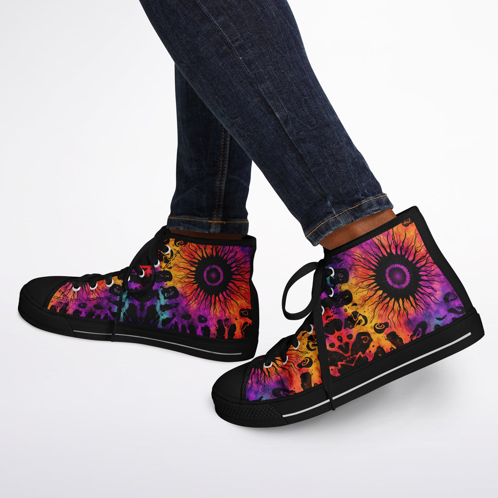 Tie Dye Eye Urban Peak High Top Shoes