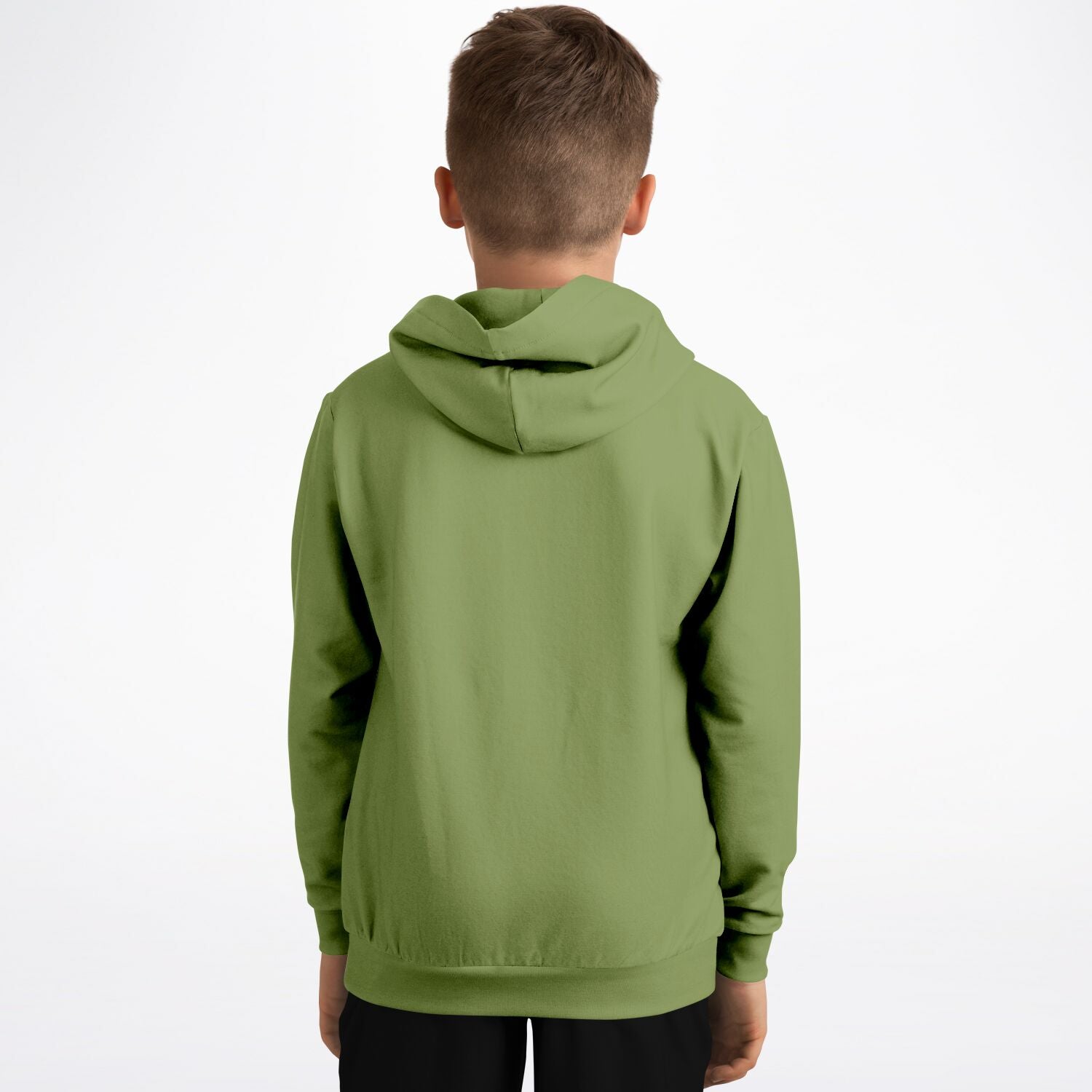 Moss Green Fashion Kids Hoodie