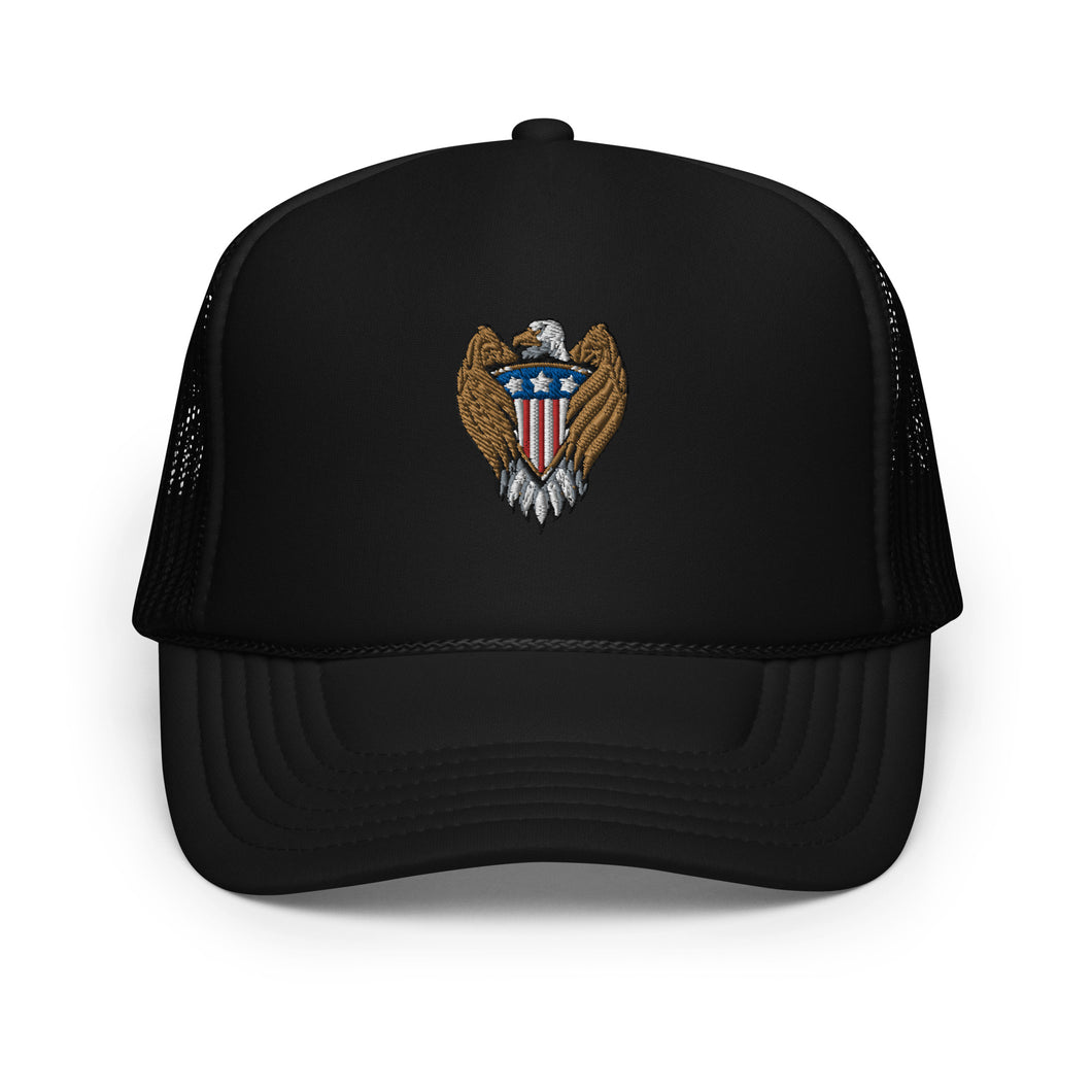 America Shield Eagle Foam Trucker Hat