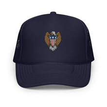 Load image into Gallery viewer, America Shield Eagle Foam Trucker Hat
