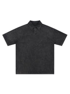 Classic Jacko Lantern Silhouette Heavyweight Snow-Washed Polo T-Shirt