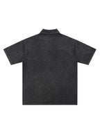 Classic Jacko Lantern Silhouette Heavyweight Snow-Washed Polo T-Shirt
