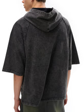 Load image into Gallery viewer, Dead Silent Snow Washed Hooded Boxy Unisex T-Shirt
