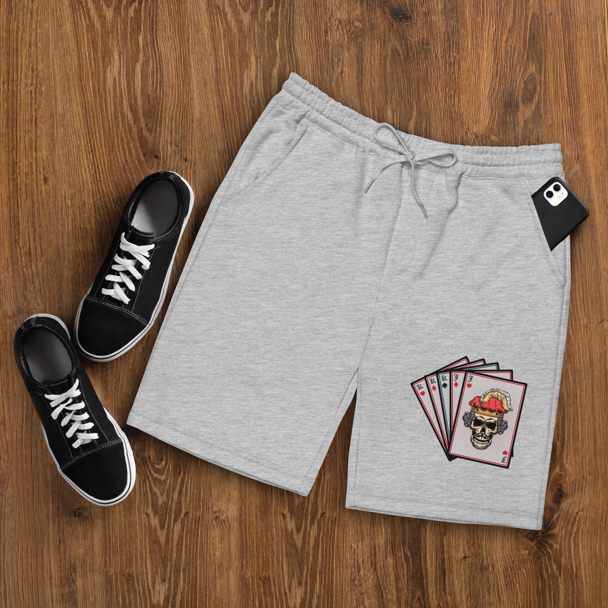 Killer Poker Hand Men's fleece shorts