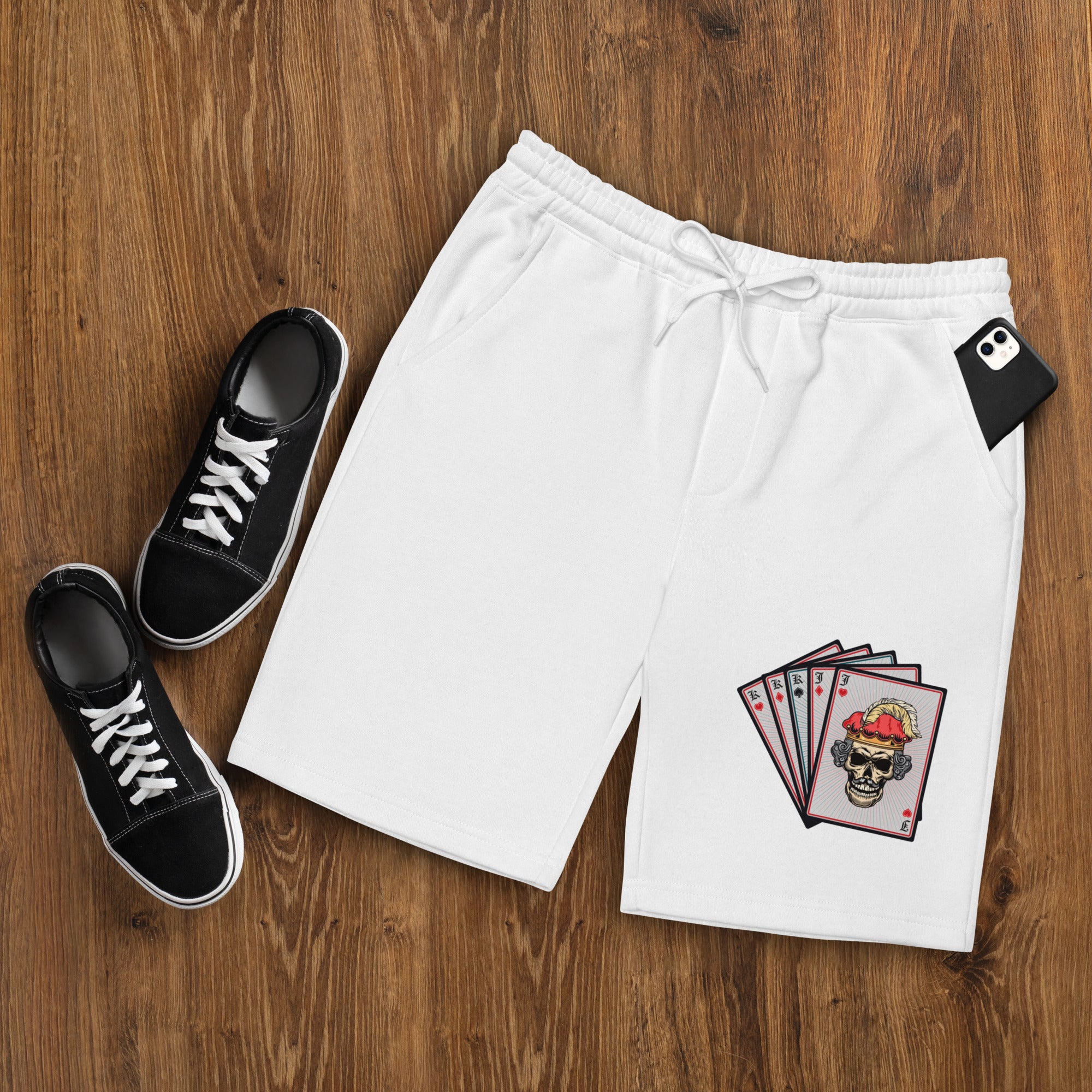 Killer Poker Hand Men's fleece shorts