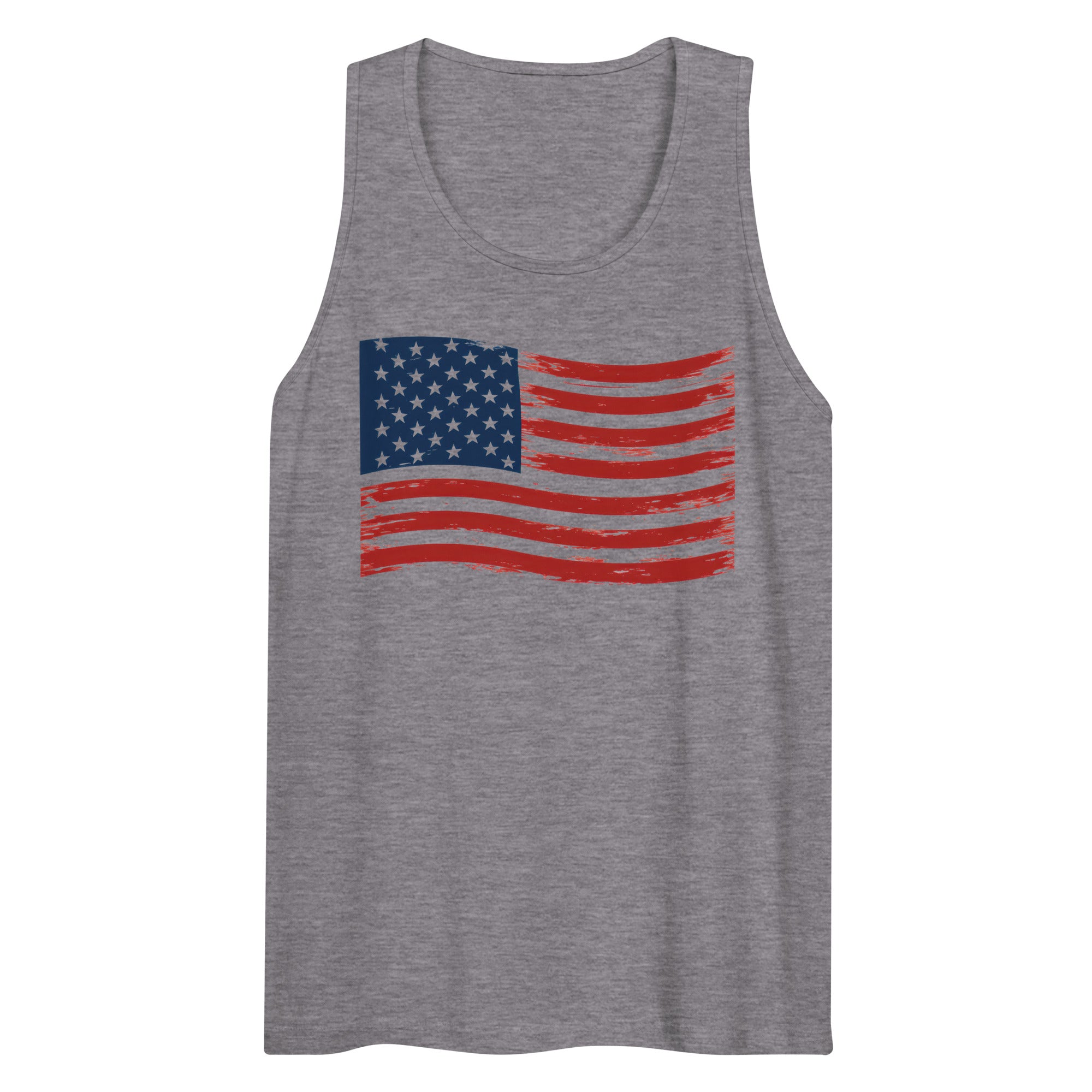 Wavy Flag Men’s premium tank top