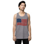 Wavy Flag Men’s premium tank top