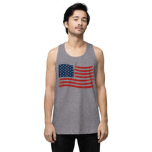 Load image into Gallery viewer, Wavy Flag Men’s premium tank top
