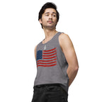 Wavy Flag Men’s premium tank top