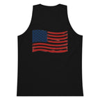 Wavy Flag Men’s premium tank top