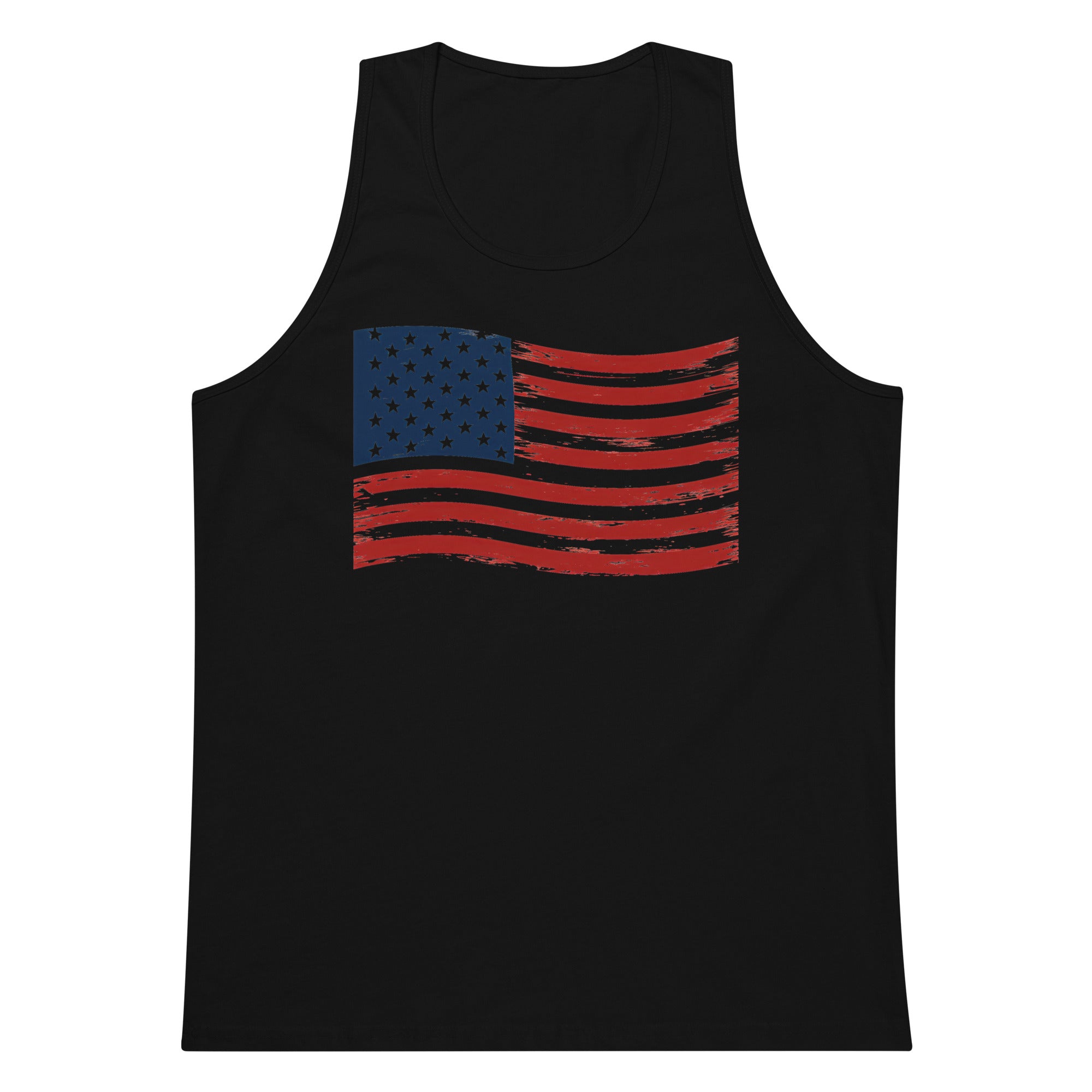 Wavy Flag Men’s premium tank top