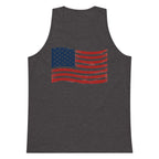 Wavy Flag Men’s premium tank top