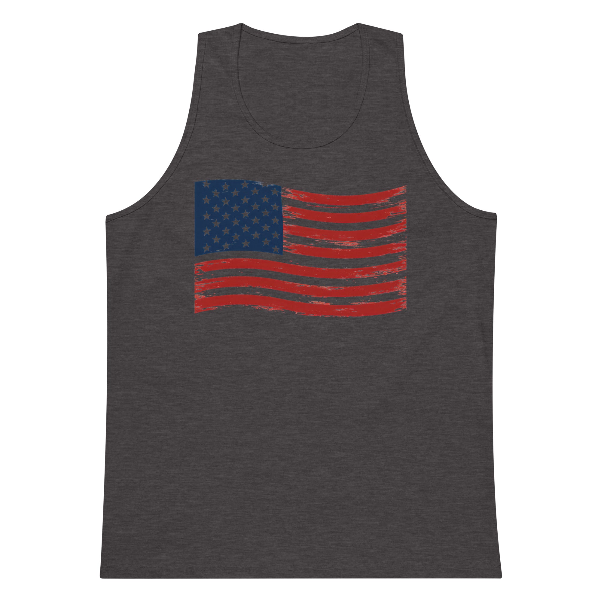 Wavy Flag Men’s premium tank top