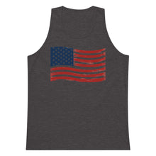 Load image into Gallery viewer, Wavy Flag Men’s premium tank top
