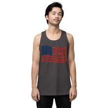 Load image into Gallery viewer, Wavy Flag Men’s premium tank top
