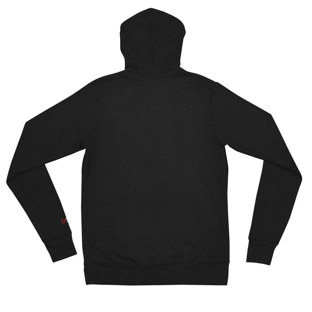 Embroidered American Heart Lightweight zip hoodie