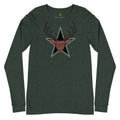 Sophisticated Pink Deer Ladies Long Sleeve Tee