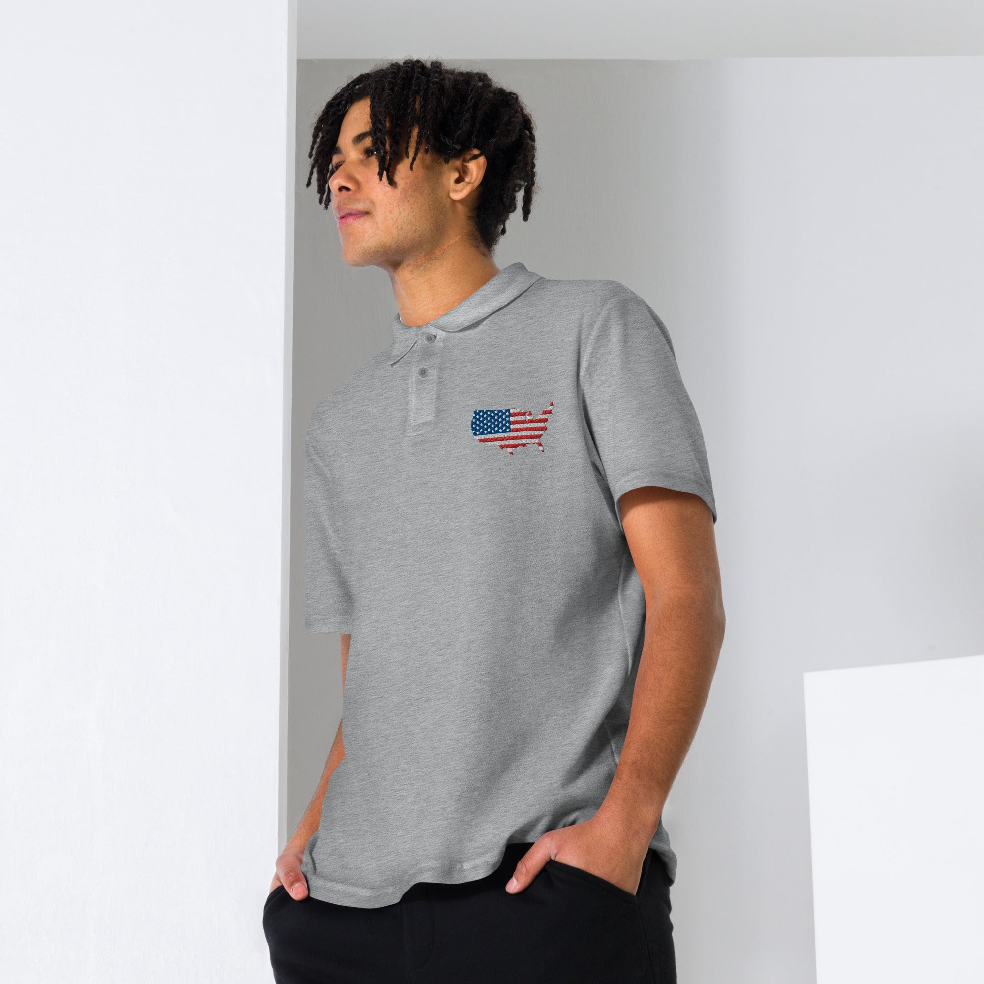 America Silhouette polo shirt