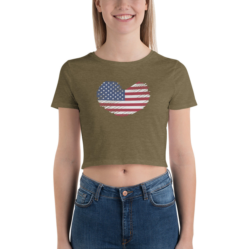 American Heart Women’s Crop Tee