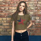 American Star Women’s Crop Tee