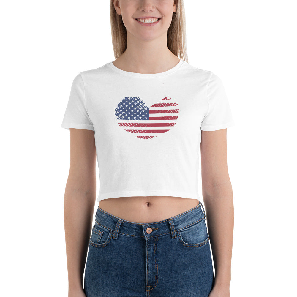 American Heart Women’s Crop Tee
