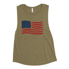 Wavy Flag Ladies’ Muscle Tank