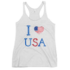I Heart USA Women's Racerback Tank